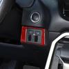 Red Carbon Fiber Handbrake Switch Panel Trim For Toyota Tundra -24