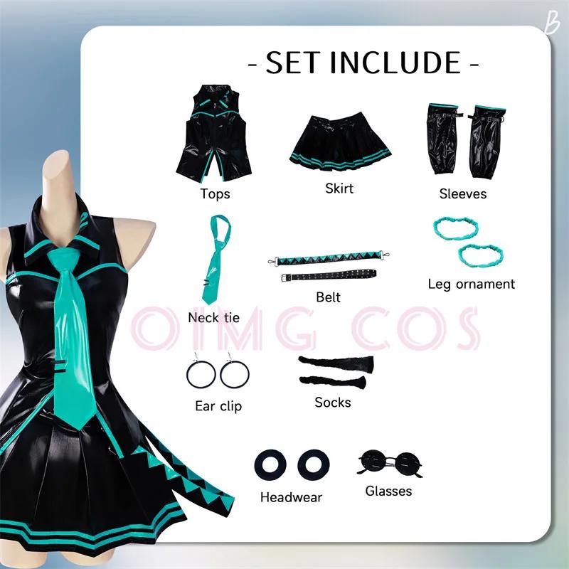 Mikuu Cosplay Städuniform Kostymer Anime Rollspel Helgspel Halloweenfest Kostymer För Kvinnor