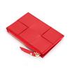 Genuine Leather Women's Sheepskin Woven Coin Purse and Multi-Card Holder