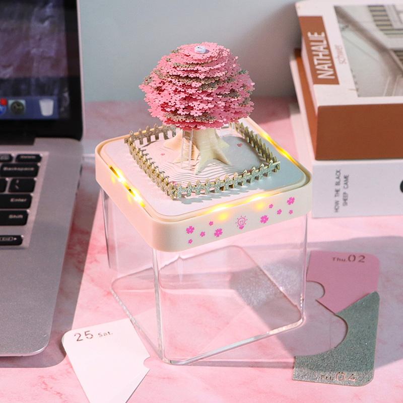 Functional 2027 LED Desk Calendar with Tear-Away Design for Effective Daily Organization