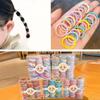 100-piece Set of Knot-free, Pain-free Elastic Hair Ties
