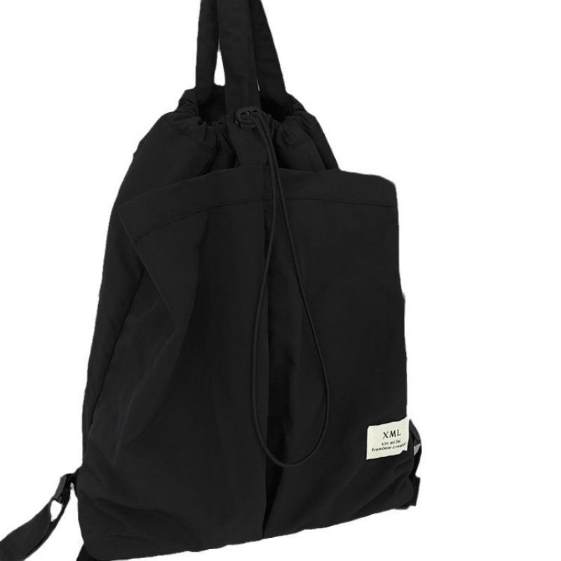 School bag casual lightweight nylon wear-resistant backpack lazy wind large capacity multi-functional handbag student bag