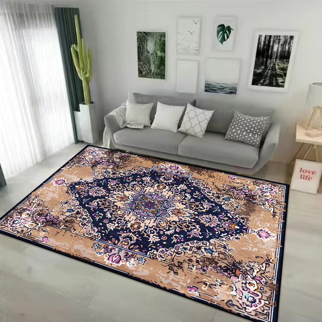 

Ковер в ретро персидском стиле для гостиной, украшение дома, роскошный ковер для лаунжа, мягкий ковер для спальни, нескользящие прикроватные коврики, моющийся 60*90cm