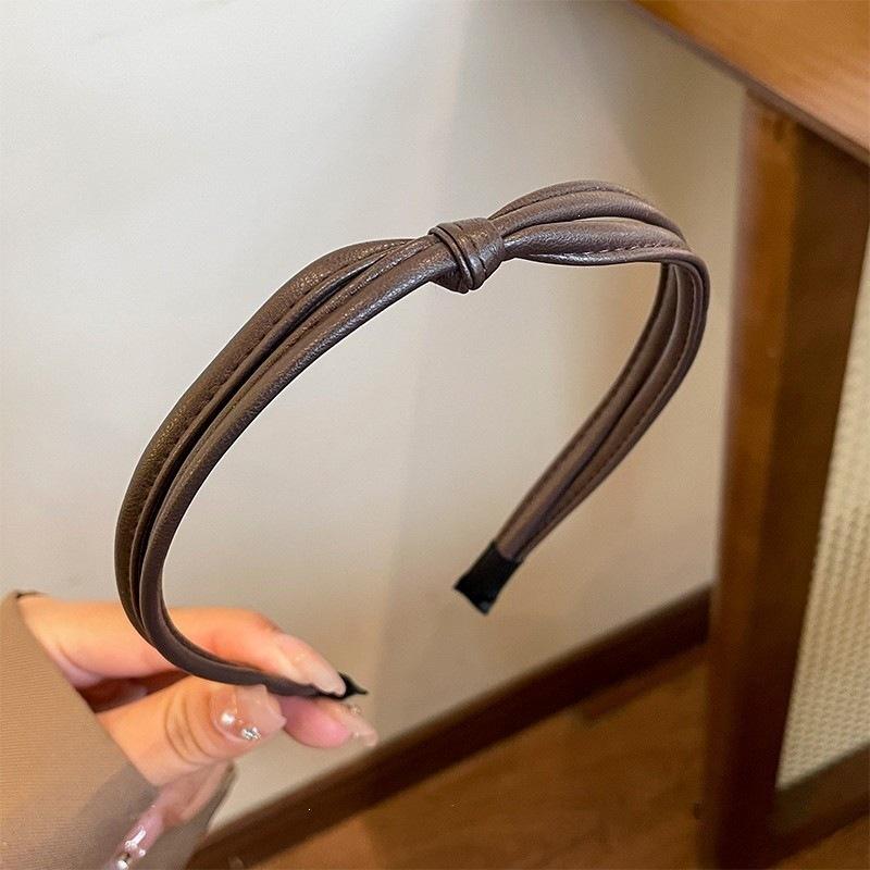 Women'S Satin Headband Daily Wear Versatile Hair Accessories Japanese And Korean Style Fresh And Sweet Headgear High Skull Top Headband Hairpin