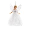 Acrylic Crystal Christmas Tree Pendants Stereoscopic Clear Xmas Tree Hanging Ornaments DIY Angel/Elk/Angel Snowflake Piece Gift