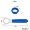 10T Bicycle Pedal Axle Spindle Lockring Removal Tool MTB Road Bike Pedal Disassembly Tool For Shimano M520/M8040/M8140/M820/M828