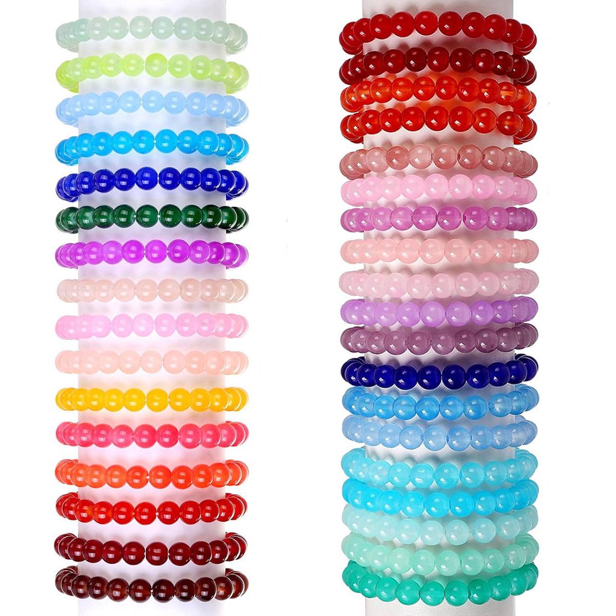 

Candy Color 8mm Glass Bead Bracelet - Sweet & Fresh Best Friend Gift