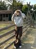 Unisex American Design Ink-Dyed Hooded Jacket with Fur Collar and Cotton Padding for 2025 Autumn/Winter.