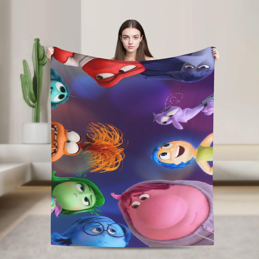 I-InsideS O-Out Blanket Quality Super Warm Throw Blanket Winter Children Couch Chair Sofa Bed Print Bedspread