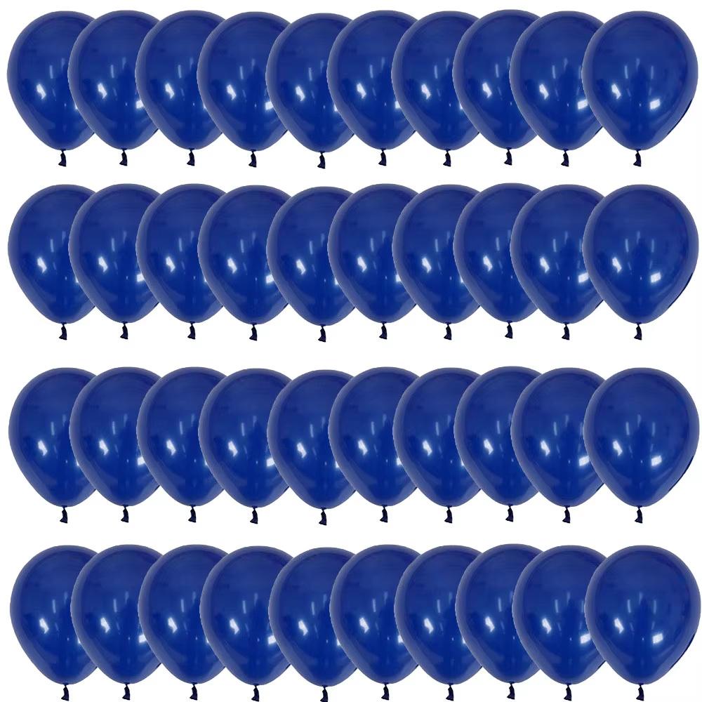 

40pcs 5/10/12inch Luminous Blue Latex Balloons Navy Blue Helium Air Balloon Birthday Wedding Decoration Party Balloon Supplies 5inch