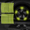 Car Wheel Reflective Strip, Rainbow Rim Decals for Cars Motorcycle Bike, Waterproof High Visibility Sticker for Tires