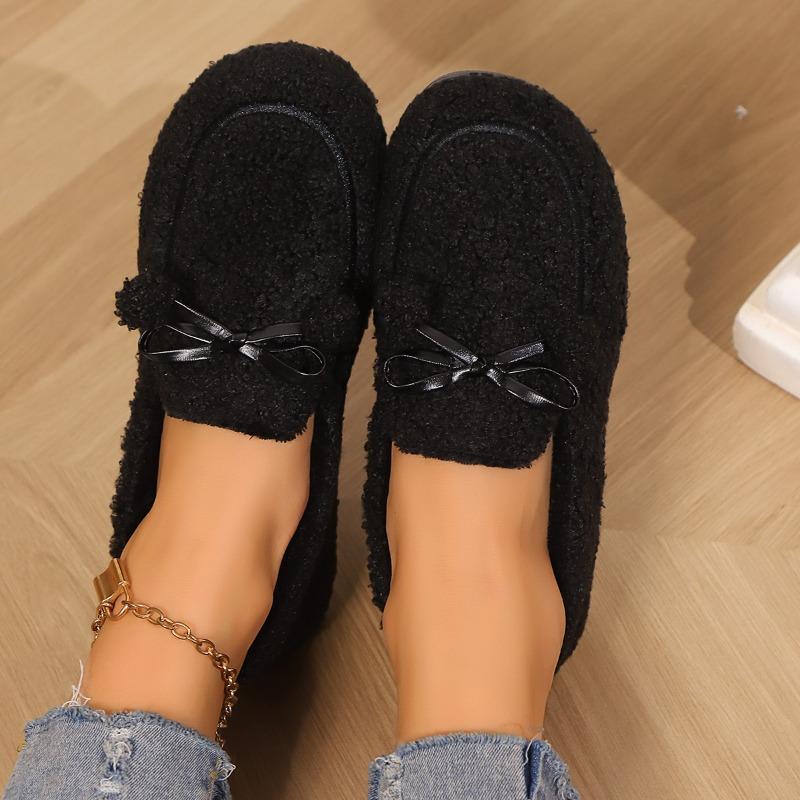 Fashion 2025 New Women Flat Shoes Slip-on Comfortable Elegant Fabric Suede Ballet Casual Warm Round Toe Winter Platform Boots