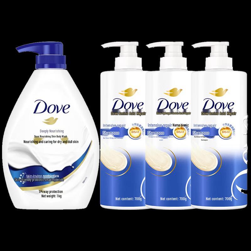 

Dove Deeply Nourishing Shower Gel & Intensive Repair Shampoo Set