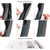 DIY Universal Car Steering Wheel Cover Napa Leather Steering Wheel Wrap Soft Breathable Car Accessories 38cm Auto Steering Wrap