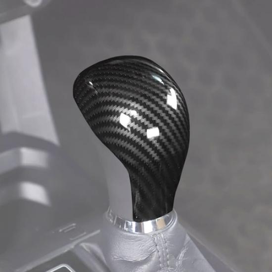 Carbon Car Gear Shift Knob Cover Trim Cap Protector For Toyota Tacoma 2016-