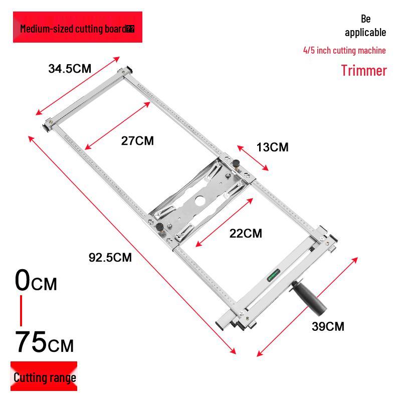 Handheld Marble Cutter: Multi-Function Woodworking Saw with Base Plate and Positioning Bracket