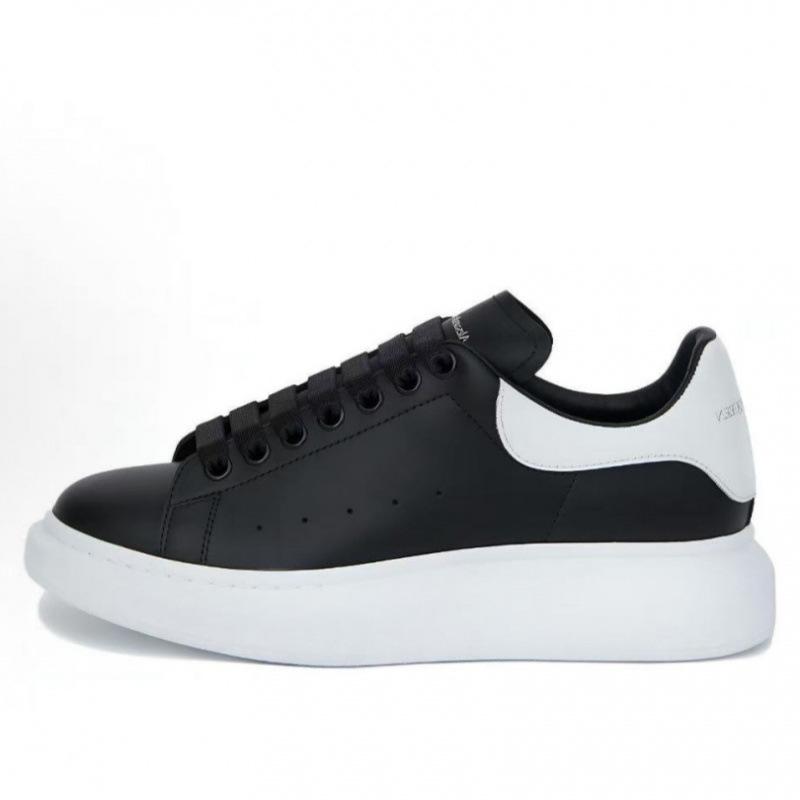 Original Mcqueen White Shoes Cowhide Versatile Board Shoes Men'S And Women'S Platform Muffin Shoes Increased By 5Cm