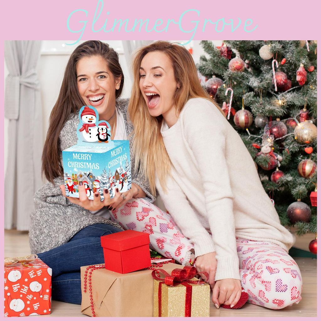 Penguin Christmas Snowman Design Gift Box For Seasonal Festival Celebration