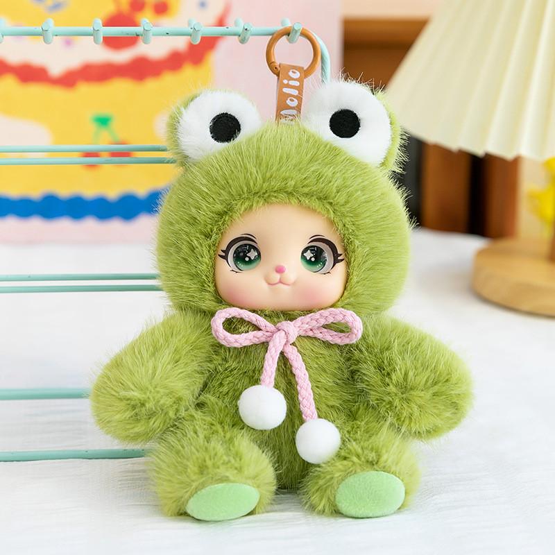 Mimia Cute Cartoon Plush Bag Pendant With Short Flannel For Girls And Boys