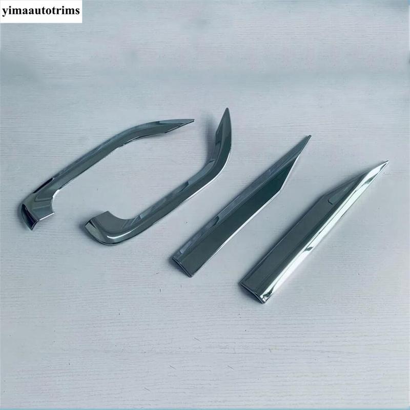 Outer Door Bowl / Rear Bumper Fog Light Lamp Eyebrow Cover Trim For Toyota Alphard Vellfire 40 Series 2024 ABS Accessories