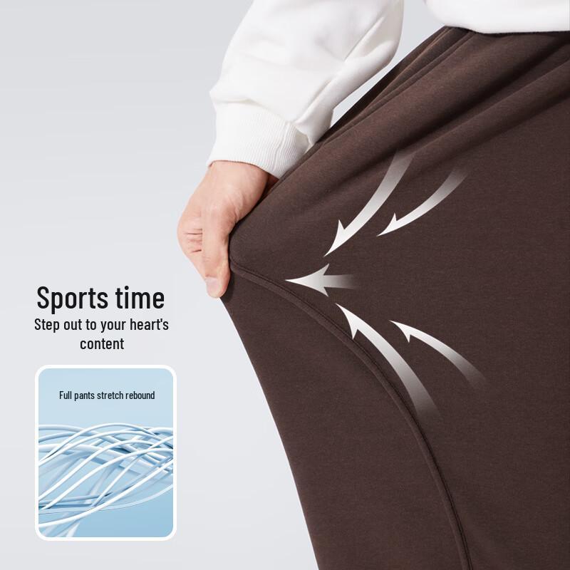 Camel Men's Fleece-Lined Cuffed Casual Sweatpants