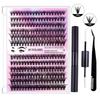 Diy Segmented False Eyelashes 12 Rows Large Capacity Glue Tweezers Set Combination Eyelashes