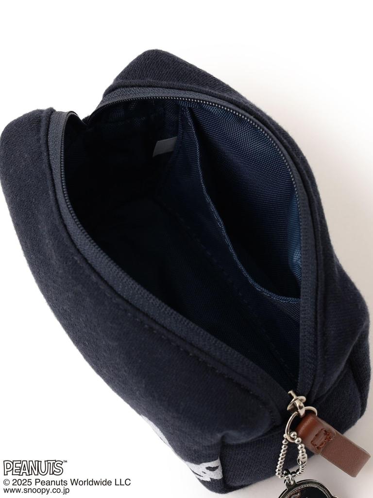 [Beams Golf] S/S TEE PEANUTS Charlie Brown Pouch NAVY -