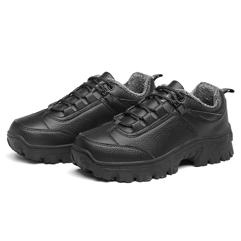 

Модные мужские туфли на шнуровке, оксфорды, кроссовки для походов в горы, мягкие, теплые, нескользящие, для кемпинга, путешествий, походов, обувь для мужчин 10.5 чёрный