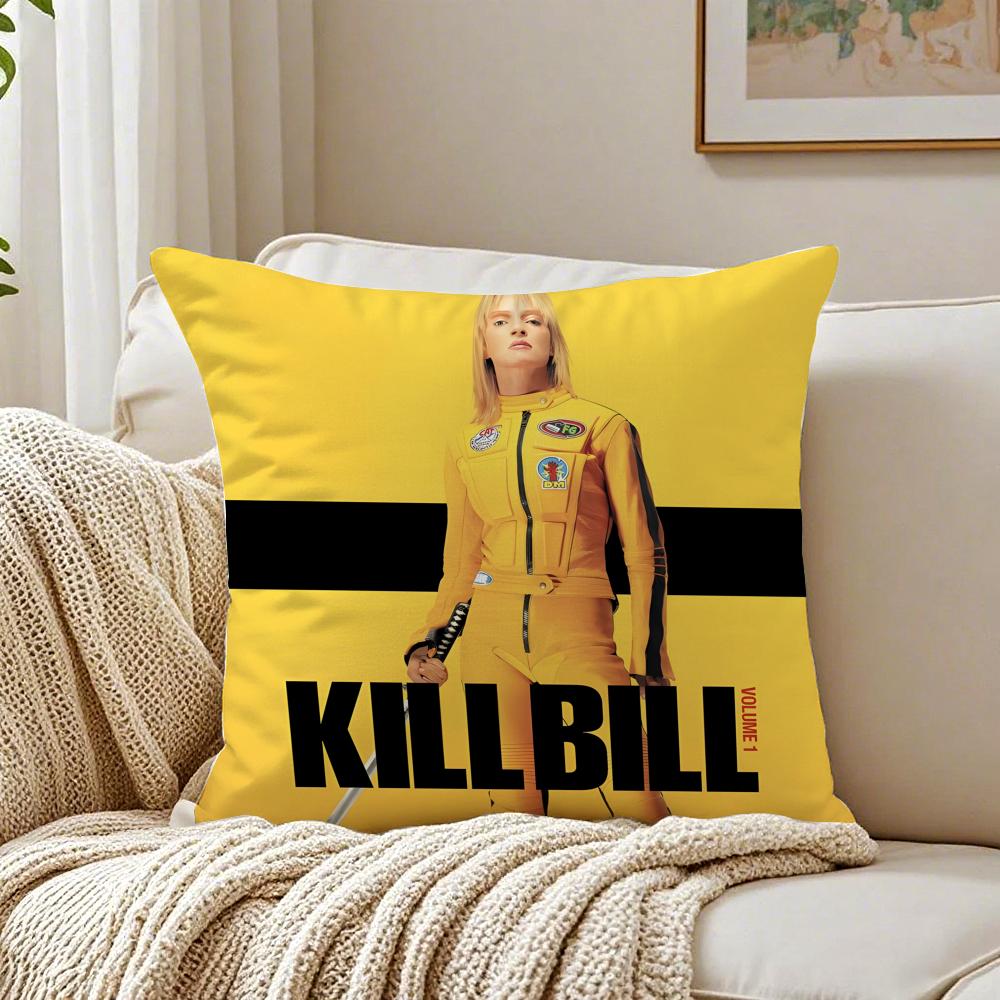 movie action KKill BBillS Cushion Cover Pillowcase Antidustmite living Room Sofa Decor Cushion Room