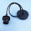 Lantern Chandelier E27 DIY Retro Lampshade Ceiling Light Lamp Holder Line Bulb Base
