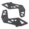 2Pcs Chassis Side Panels Black Strong Protection Lightweight Carbon Fiber for Losi 1:8 LMT 4WD Solid Axle RC Off Road Vehicles