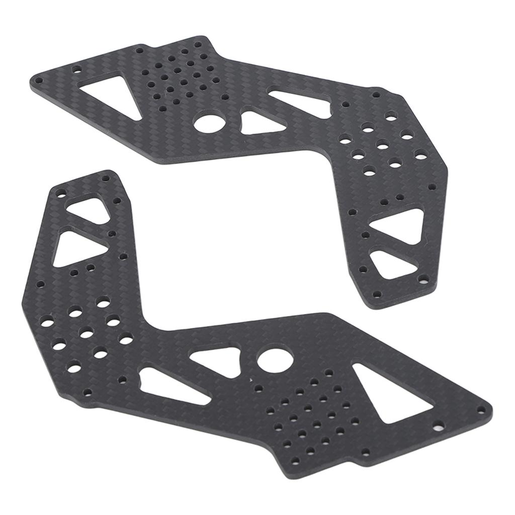 2Pcs Chassis Side Panels Black Strong Protection Lightweight Carbon Fiber for Losi 1:8 LMT 4WD Solid Axle RC Off Road Vehicles