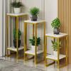 Nordic Flower Stand Iron Display Shelf Luxury Simple Modern Living Room Indoor Plant Rack Stand Storage Shelf