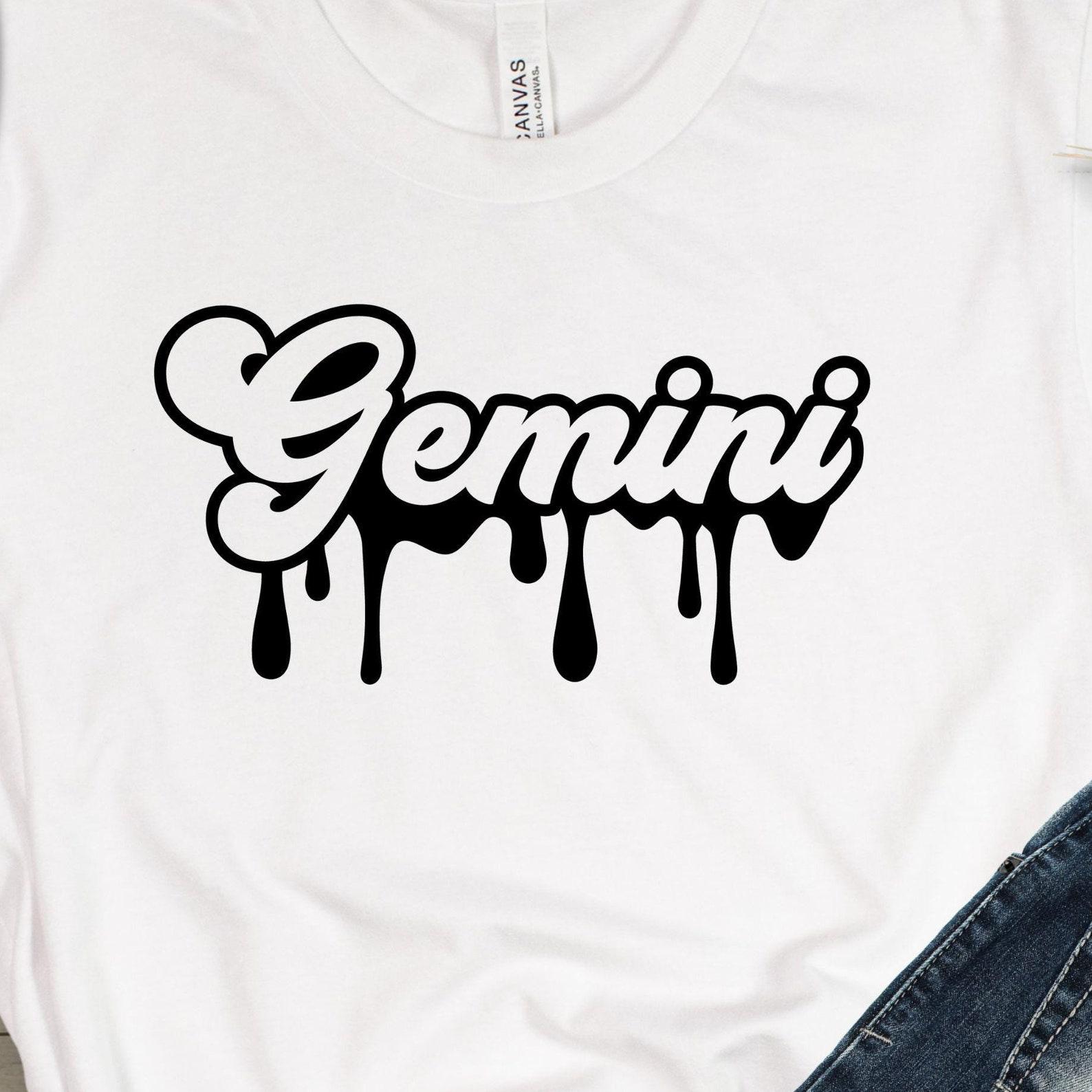 Gemini Zodiac Sign T-Shirt, May & June Birthdays, Fun Retro Tee, 8 Colors, Unisex Tee Shirt for All Occasions, Astrology Gift L