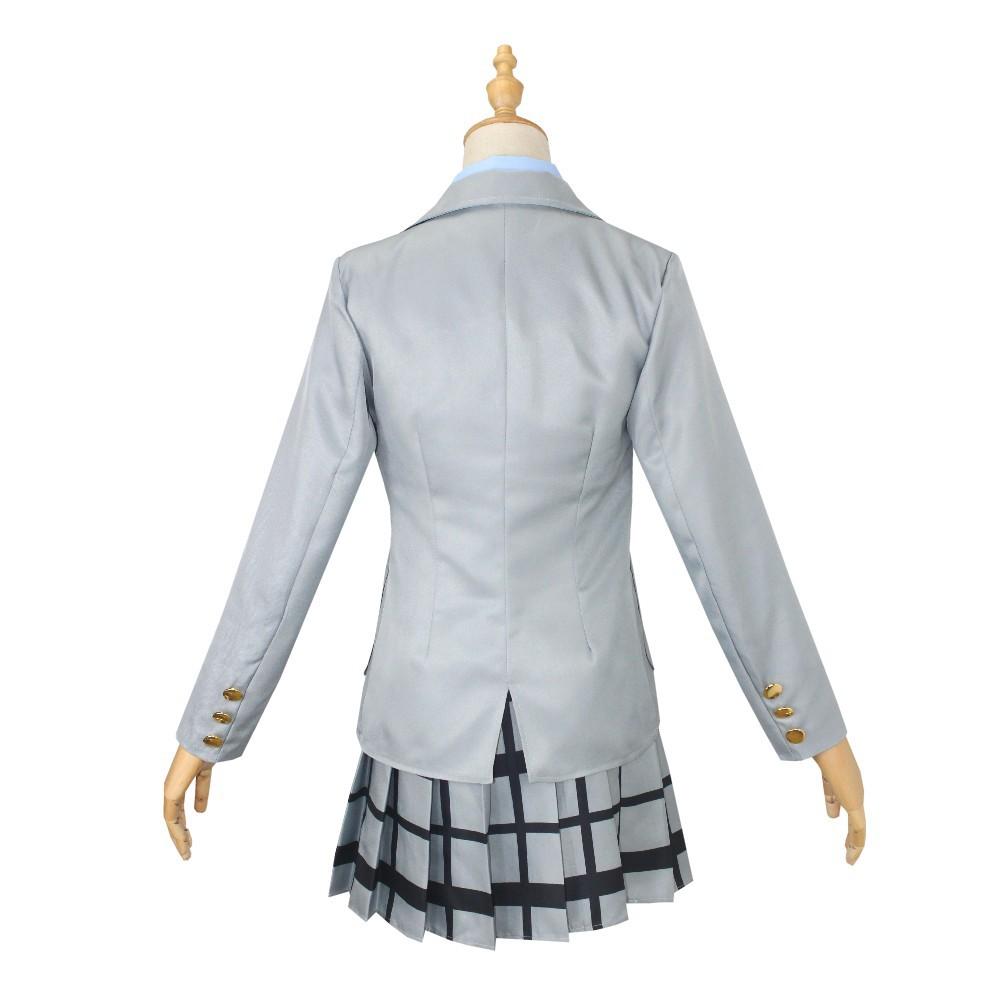 Anime Your Lie in April Miyazono Kaori Cosplay Costumes Arima Kousei Synthetic Wigs Pants Coat Jacket Skirt School Uniform Girls