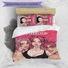 3pcs KPop Demon Hunters47 Cover Set - Personalized Name, HD Printed Bedding with 1 Cover and 2 Pillowcases - Perfect for Home Decor, Easy Care