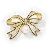 Elegant and Refined Bow Brooch, High-end Women's Luxurious and Grand Pearl Brooch, Niche Design Sense Brooch
