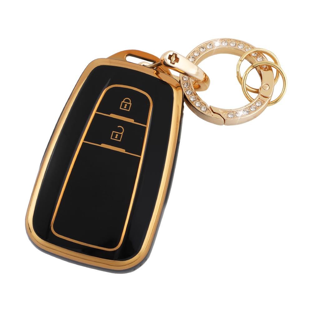 Futwod 2 Button C-HR Keychain, 2 Buttons, Camry, 70 Series, Prius, 50 Series, Crown