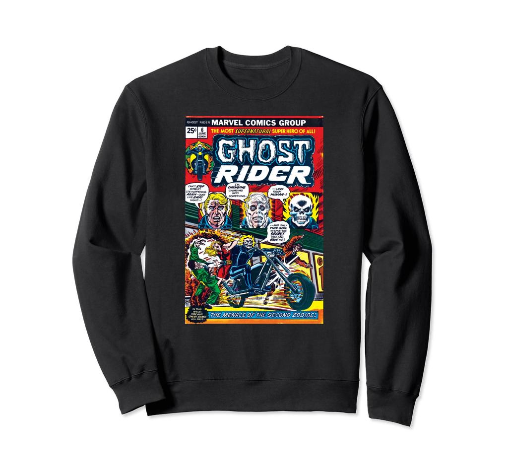Marvel Ghost Rider #6 Vintage Comic Book Cover Halloween Sweatshirt