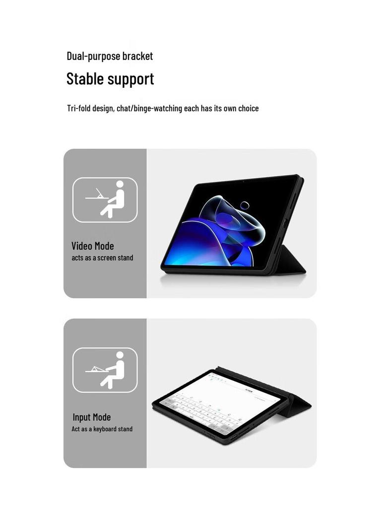 Ochranné pouzdro pro Honor Pad X9A: 10/9 12,1palcový Silikonový skládací kryt na tablet s plným pokrytím a měkkým pouzdrem