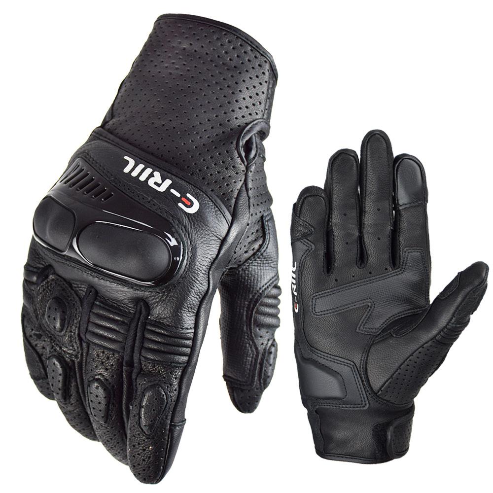 

Кожаные мотоциклетные перчатки с сенсорным экраном XL чёрный