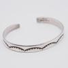 Used A177 Vintage Navajo Douglas Etsitty STERLING Engraved Bangle Stampwork Design Silver Bangles Indian Jewelry(0)