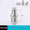 10pc 304 Stainless Steel Hexagonal Outer Wire Double Headed Straight Through Coupling Threaded Pipe Male Thread Hex Nipple Union