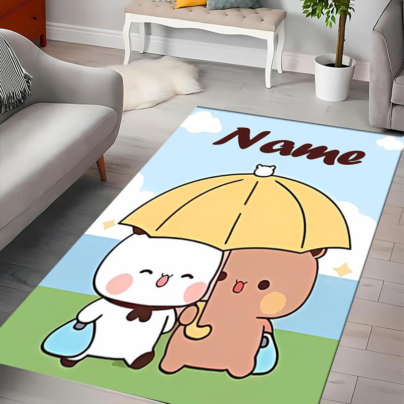 Custom personalization Bubu and Dudu Area Rug - Perfect For Kitchen, Bathroom,Laundry Room Decor Large Size Available,Gift All Seasons