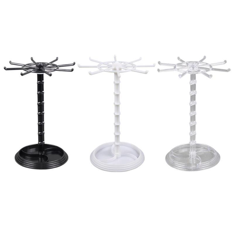 Plastic Jewelry Stand for Earrings Pendants Bracelets Jewelry Display Stud Earring Holder Jewellery Rack 2 Height