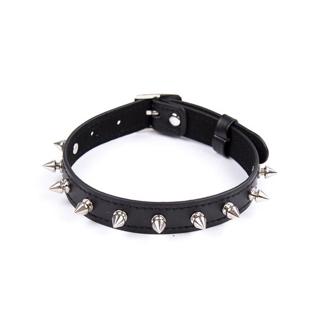 Colier Vintage Sexy Harajuku cu Pandantiv Lanț din Piele PU Femei Bărbați Punk Gotic Choker Negru Declarație Jocuri pentru Adulți Jucării pentru Adulți