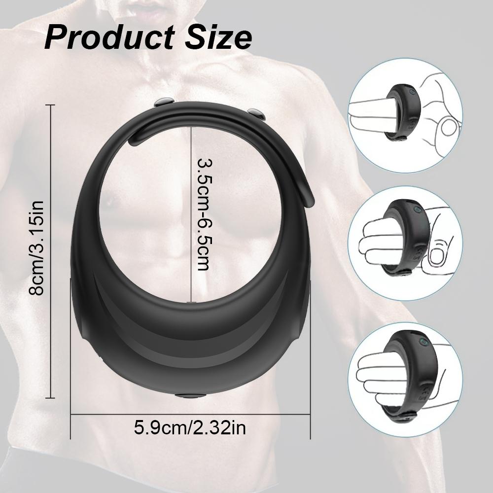Adjustable Penis Ring Semen Cock Ring Penis Enlargement Delayed Ejaculation Vibrating Sex Toys Vibrator For Men Couple Ring
