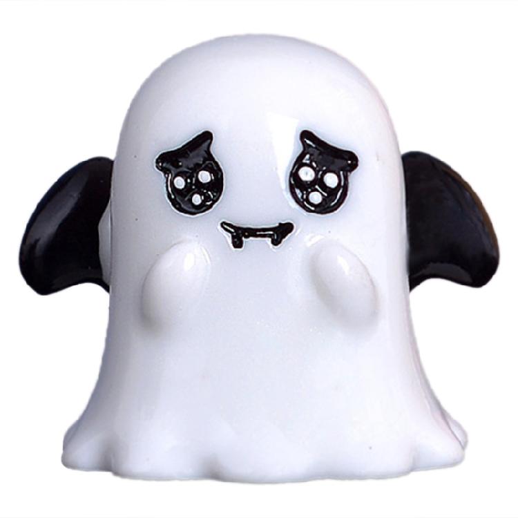 Pumpkin Ghost Figurine Cartoon Halloween Decoration Festive Resin Ornament