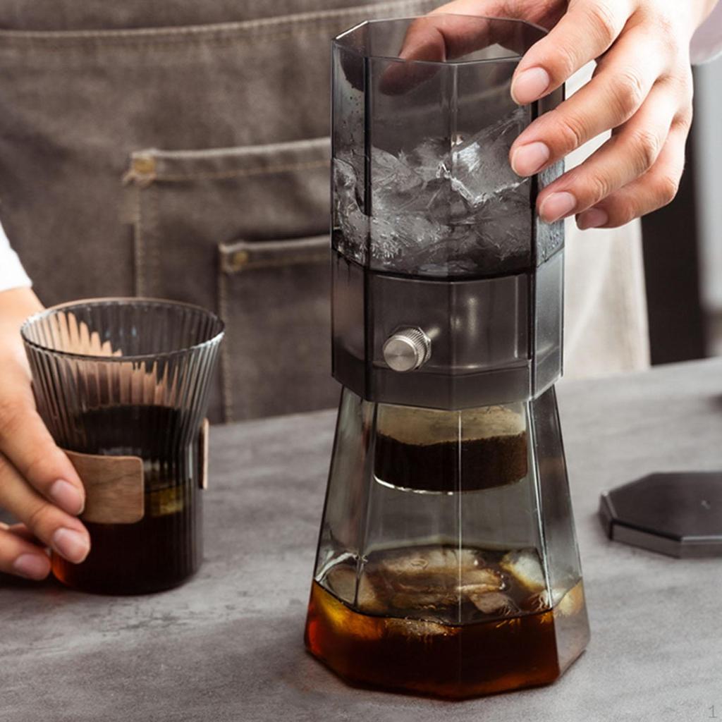 Cold Brew Coffee Maker Easy To Clean Compact Glass Pot Machine Portable Carafe