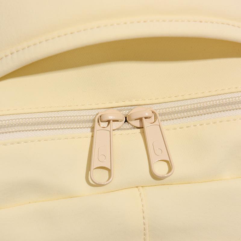 Einfarbiger Cartoon-Rucksack für Damen, große Kapazität, Schultasche für Studenten
